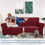 ZNSAYOTX 1 Piece Jacquard Couch Covers - Image 2