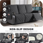 TAOCOCO 100% Waterproof Recliner Sofa Cover, Non Slip Split Couch Covers - Image 4