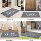 BeneathYourFeet Door Mat, Welcome Mat Low Profile Front Doormat Non Slip Rugs - Image 6