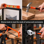 CARTMAN 260-Piece Tool Set With 12V Cordless Drill, Orange Drawer Tool Box