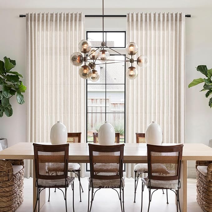 Tan Beige Linen Curtains 90 inch Length - Image 7
