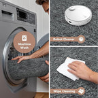 FinRèc 5x7 Washable Area Rugs for Bedroom Living Room, Low Pile Thin Rug Solid - Image 3