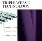 NICETOWN Blackout Purple Curtains - Image 4