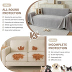 Couch Cover for Dogs, Boho Sofa Covers for 3 Cushion Couch, Chenille Sofa - Image 4