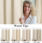 H.VERSAILTEX Linen Blackout Curtains Durable Thick Textured Linen Look 100% - Image 5