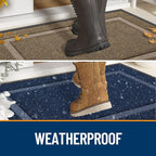 OLANLY Front Door Mat Indoor Outdoor Entrance, Waterproof All-Season, - Image 3