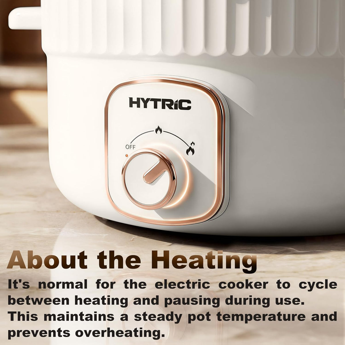 HYTRIC 4.5L Electric Pot, 1200W Non-Stick Hot Pot Electric with Dual Power