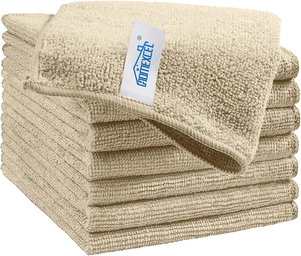 HOMEXCEL 50PK Microfiber Cleaning Cloth, Cleaning Rag for Home, 11.5x11.5in