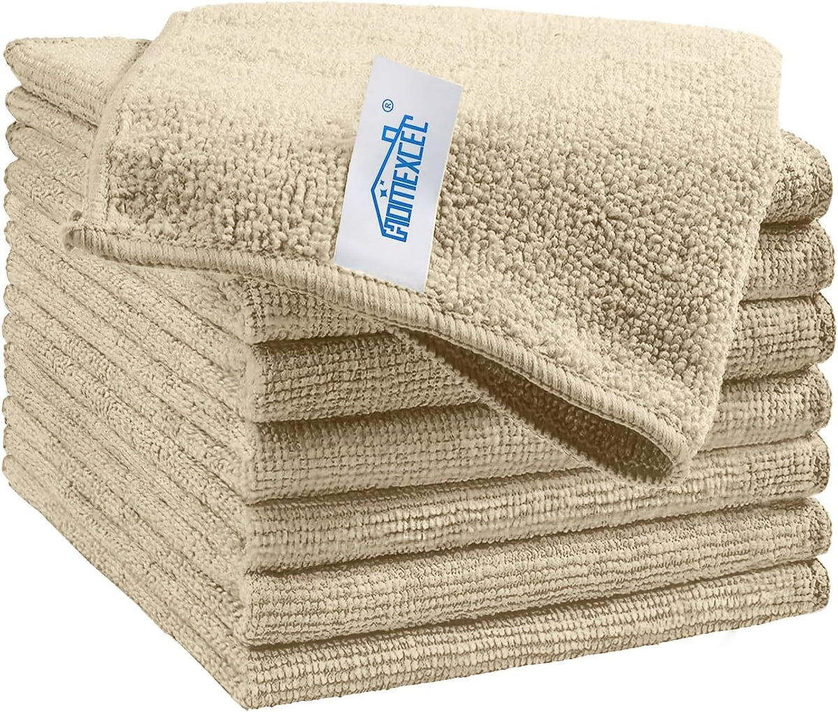 HOMEXCEL 50PK Microfiber Cleaning Cloth, Cleaning Rag for Home, 11.5x11.5in
