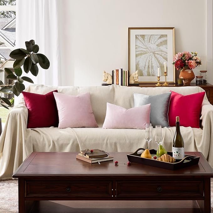 GIGIZAZA Decorative Small Lumbar Pillow Covers, Sofa Throw 12x20 Pillow Covers - Image 4