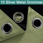 Yakamok 100% Blackout Window Curtain Panels, Heat and Full Light Blocking Drapes - Image 6