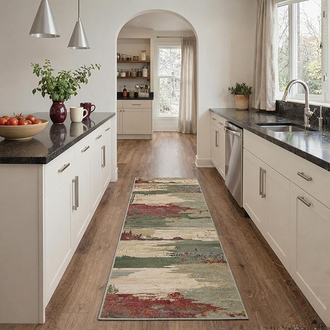 Area Rugs 5x7 for Living Room Bedroom, Modern Abstract Machine Washable Rug - Image 5