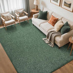 FinRèc 5x7 Washable Area Rugs for Bedroom Living Room, Low Pile Thin Rug Solid by FinRe%CC%80cHome