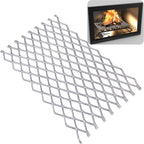 Fireplace Grate Ember Retainer, 16 x 10 Inch Steel Ember Retainer Mesh