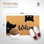 Welcome Cats - 17"x29" - Coir Door Mat - Welcome Mats - Image 2