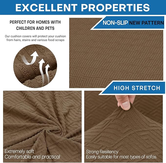 XINEAGE New 4 Pieces Couch Covers - Image 3