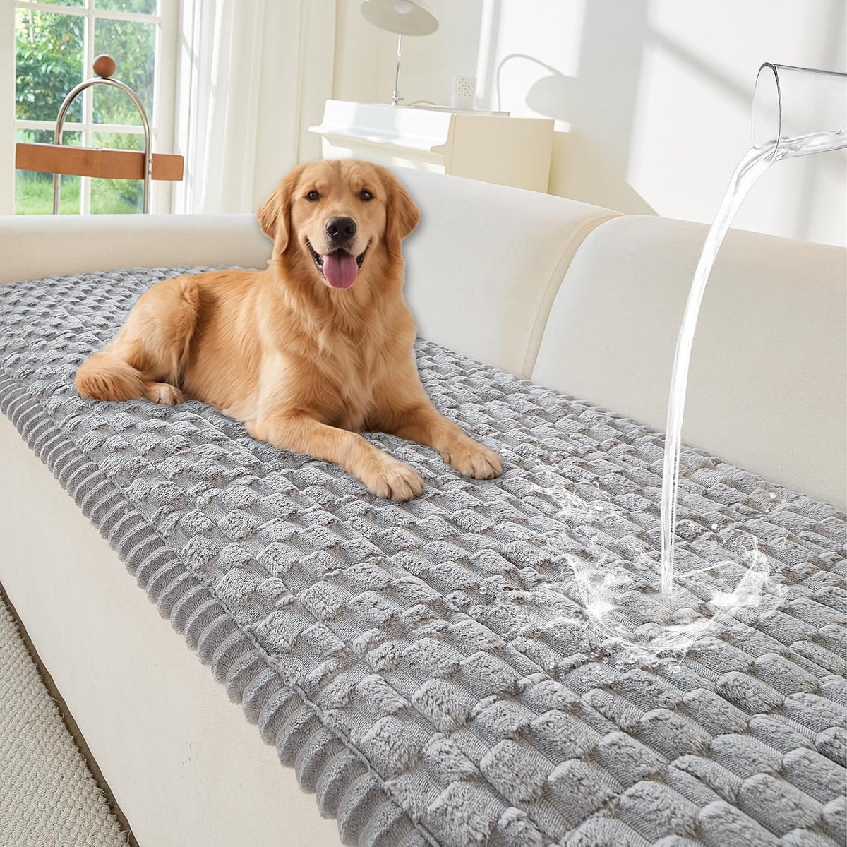 Deep Dream Waterproof Couch Cover for Dogs, Anti-Scratch Pet Sofa Protector