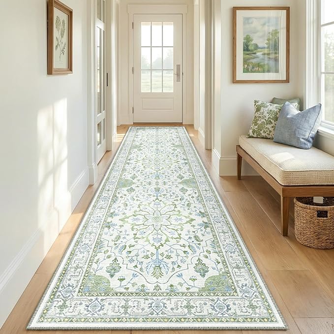 RELEANY Area Rugs 2'x8' Runner Rug Non Slip Washable - Image 2