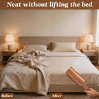 Mattress Lifter & Sheet Tucker Tool Set, Mattress Wedge Elevator, Bed Sheet Tucking Paddle, Used for Lifts & Holds The Mattress, Tucks Sheets, Removes Sheets, Alleviating Back Pain (Walnut)