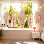 Set of 5 Boho Bedroom Dream Catchers for Adults Wall Bohemian Decor