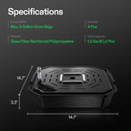 VIVOSUN 4-Pack FlexFeed Self-Watering Pots, Auto Irrigation Fabric Pot Base