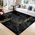 Washable Area Rugs Square 8ft Non-Slip Modern Abstract Soft by RELEANY