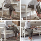 Signature Design by Ashley Realyn Upholstered Accent Bench, Antique White