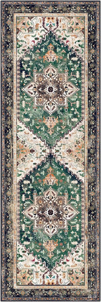 Yamaziot Washable Runner Rug, 2x6 Non-Slip Boho Vintage Hallway Rug Runner - Image 2