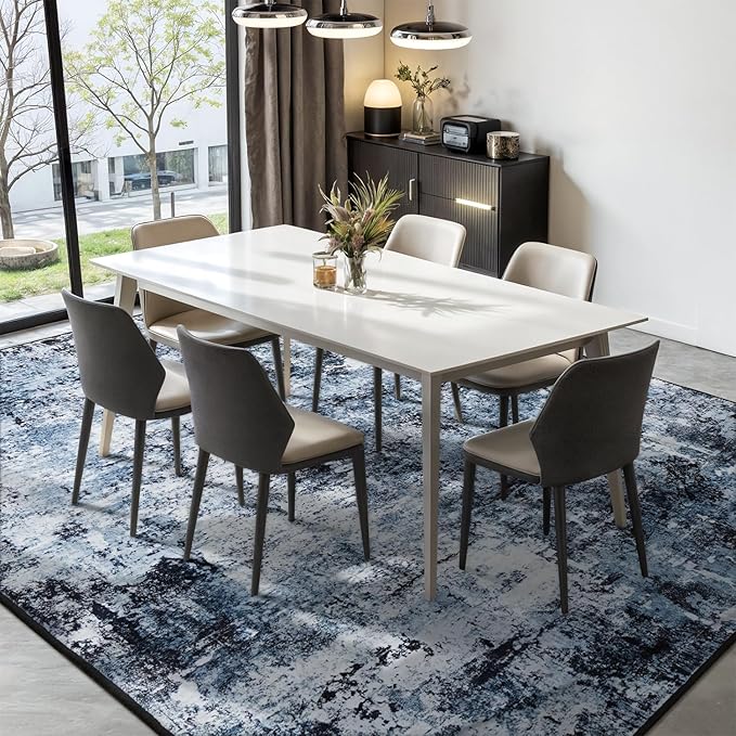 Rugflix 4x6 Area Rug for Living Room, Washable Non-Slip Stain-Resistant Low Pile - Image 3