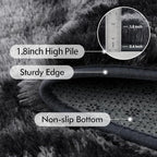 6x9 Ft Large Shag Rugs for Living Room Decor, Tie-Dyed Ultra Soft Fluffy Furry - Image 5