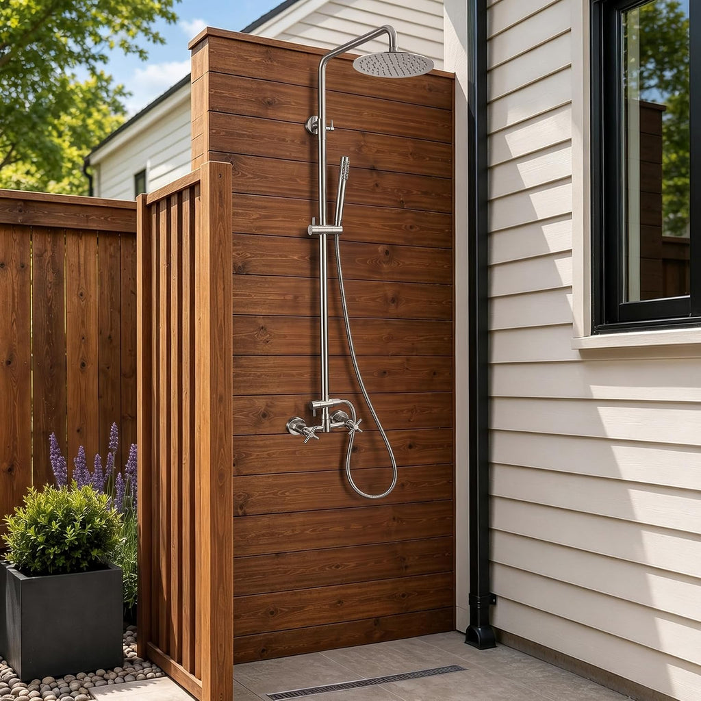 G‑Promise 316 Marine Grade Stainless Steel 8 Inches Outdoor Shower Kit