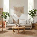 Mecatny Boho Outdoor Throw Pillow Covers 18x18 Set of 2 Beige & Grey