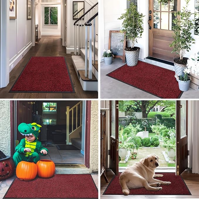 Mibao Front Door Mat, Dirt Trapper Welcome Mat - Image 9