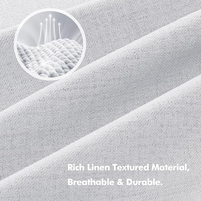 MIULEE 100% Blackout Linen Curtains - Image 3