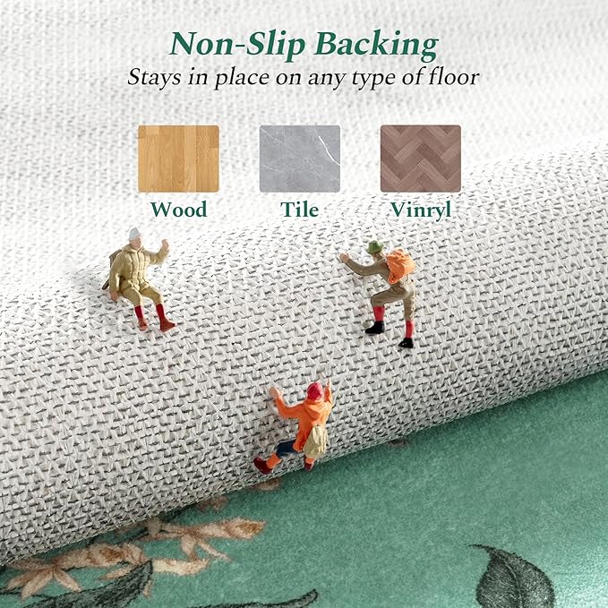 Rugflix 2x6 Runner Rug for Hallway, Washable Kitchen Runner Non Slip, Soft Low - Image 7