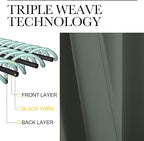 NICETOWN Dark Mallard Blackout Curtain Panels - Image 4