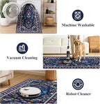HEBE Washable Hallway Runner Rug 2'x 6' Non Slip Kitchen Rugs Runner, Low Pile - Image 5