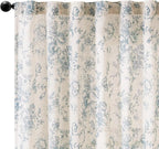 jinchan Linen Blend Curtain Floral Curtains - Image 9