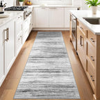 3x10 Washable Runner Rug for Family: Easy-to-Clean Runners for Hallway Entryway by WIEVEDENS