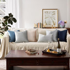 Silver Grey Velvet Decorative Throw Pillow Covers - Image 6