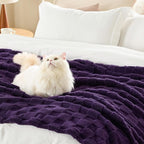 Bedsure GentleSoft Purple Throw Blanket - Image 4