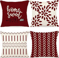 YCOLL Christmas Pillow Covers 20x20 Set of 4, Modern Sofa Throw Pillow Cover by PillowCoversExpert