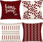 YCOLL Christmas Pillow Covers 20x20 Set of 4, Modern Sofa Throw Pillow Cover by PillowCoversExpert