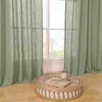 LAMIT Sage Green Linen Curtains - Image 8