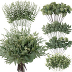 lovemoon 130 Pcs Mixed Eucalyptus Stem, Artificial Greenery Stems for Decor