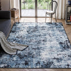 Rugflix 4x6 Area Rug for Living Room, Washable Non-Slip Stain-Resistant Low Pile by RugflixAreaRugs
