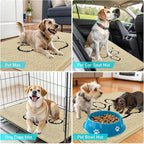 OLANLY Dog Door Mat for Muddy Paws 36x24, Paw Print Design, Absorbs Moisture - Image 7