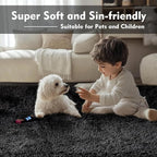 Black Rug Super Soft Shaggy 4x6 Feet Rugs - Image 7