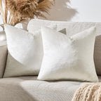 GIGIZAZA Velvet Pillow Covers 20x20: Pack of 2 Throw Pillows Soft Solid Covers - Image 7