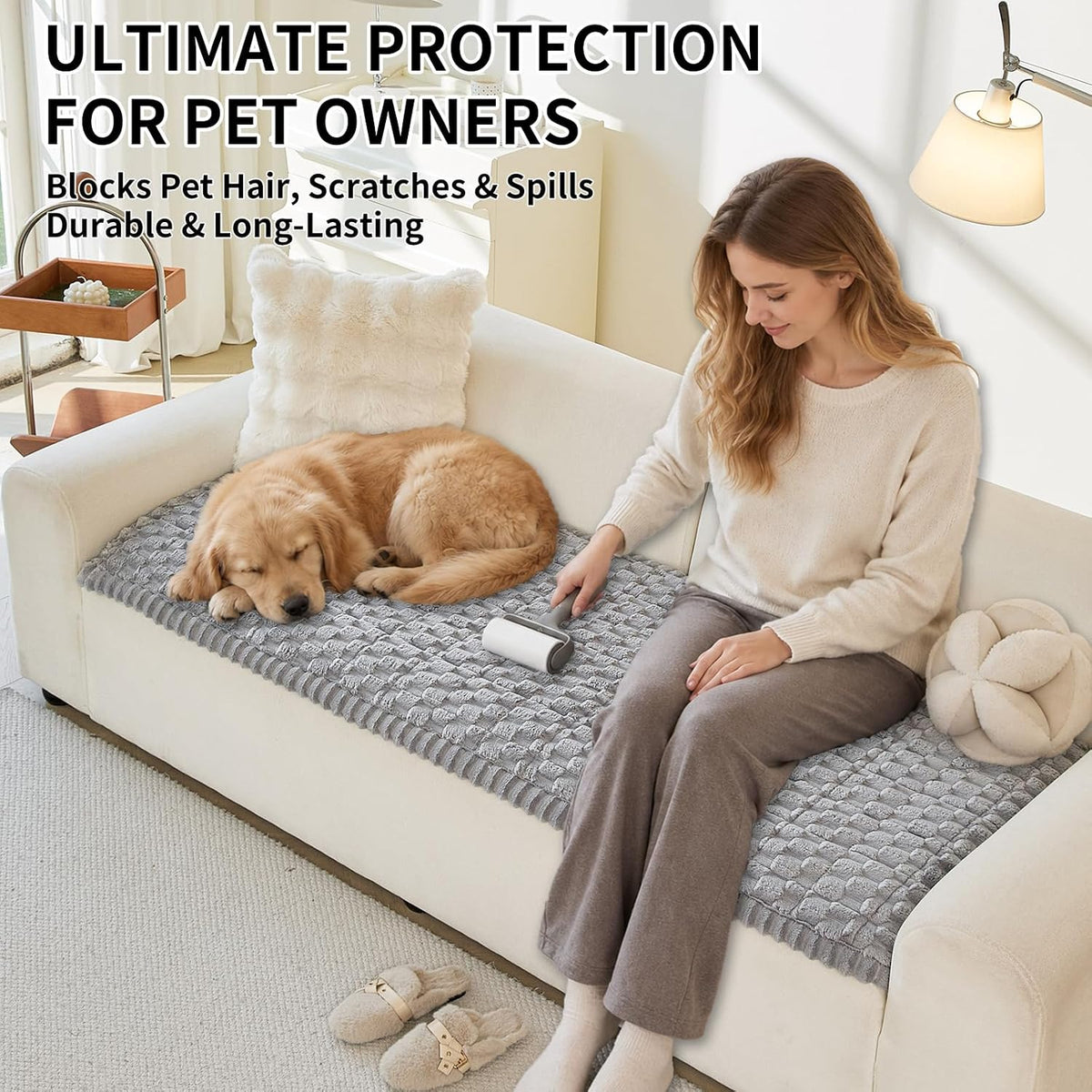 Deep Dream Waterproof Couch Cover for Dogs, Anti-Scratch Pet Sofa Protector